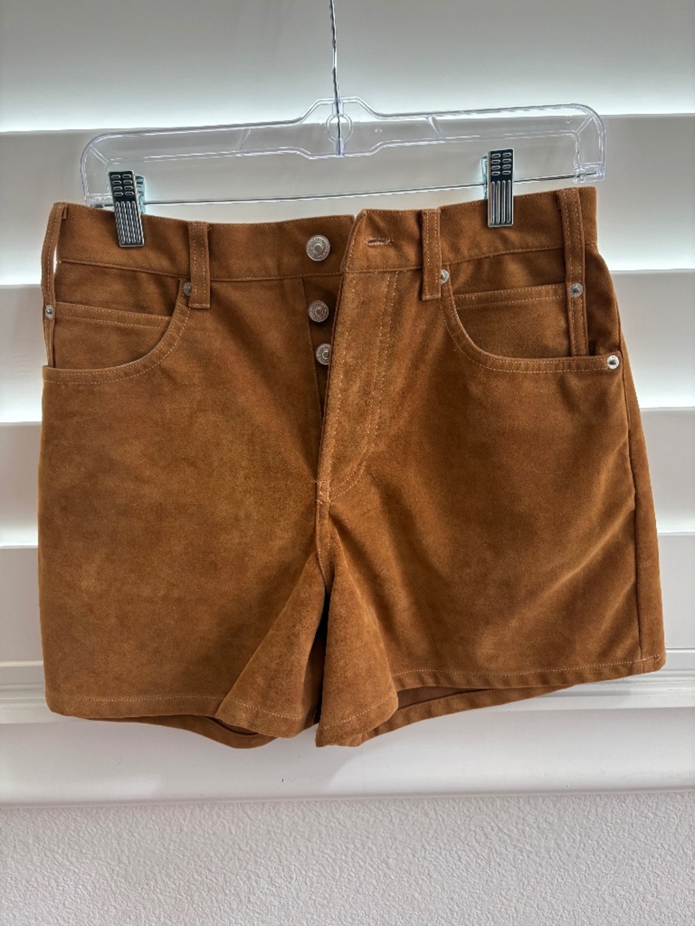 FREE PEOPLE- NMOT Faux Suede Shorts- size 27